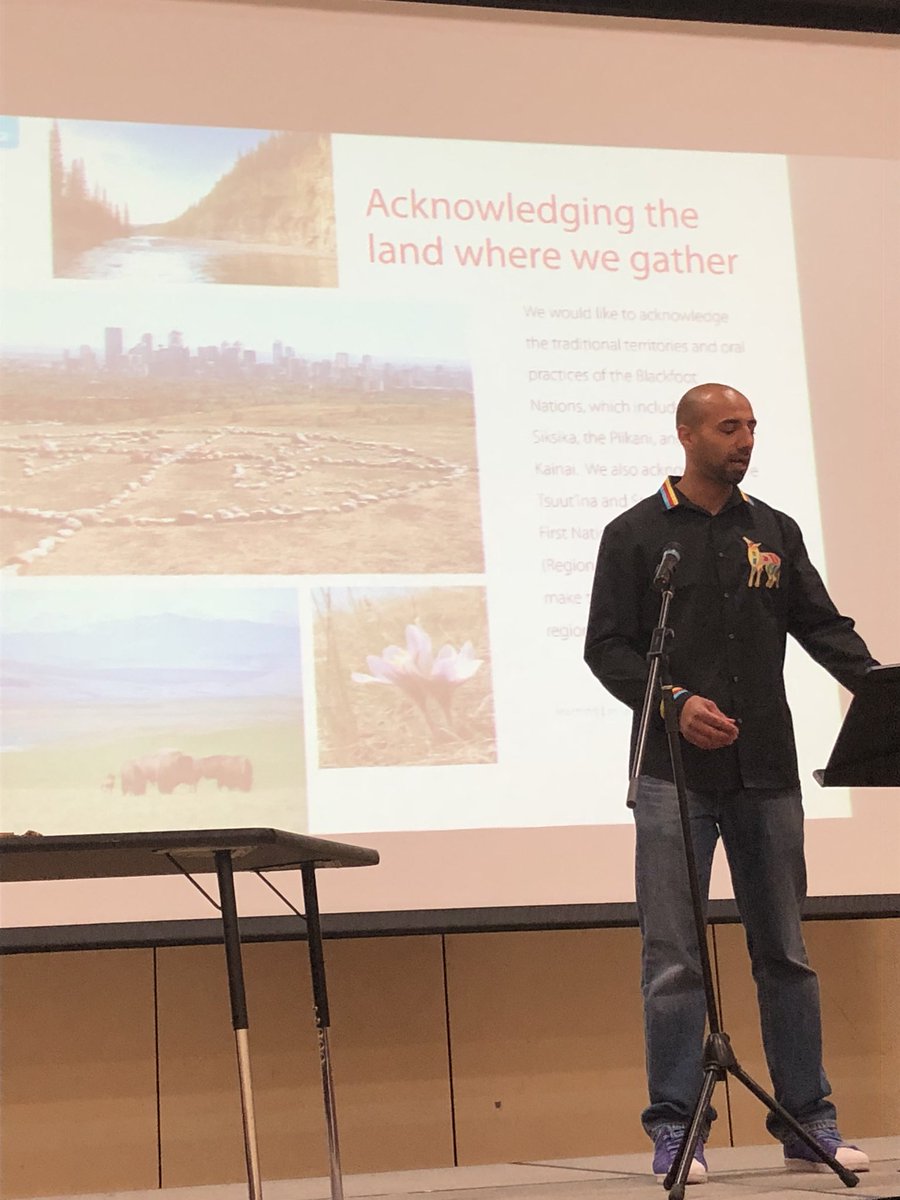 Samuelwshaw's tweet photo. Mr. B explains what the Acknowledgment of the Land means to him #C4Gathering https://t.co/TVFfEGvLWx