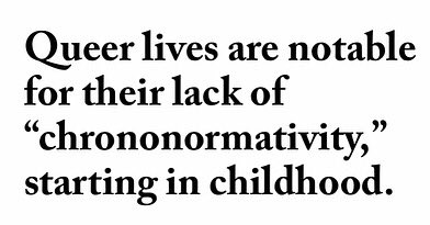 tobincounseling's tweet photo. Still processing an article that was shared with me recently about #queertemporality and a lack of #chrononormativity in queer lives. Feeling a definite need to learn more!
https://t.co/qQ0Tcd6ukx https://t.co/UzpjUGdzKF
