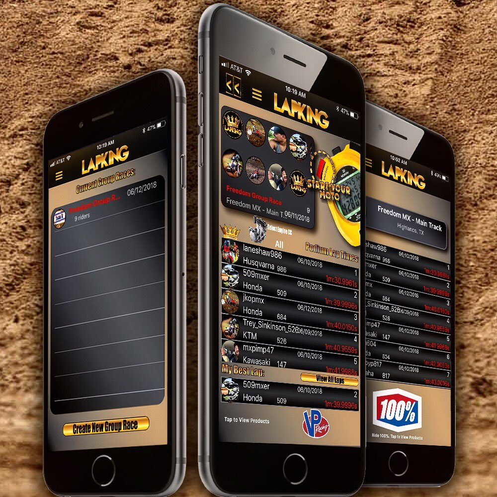 LapKingRacing's tweet photo. #LapKing GROUP RACING is settling the “who’s faster?” Question in groups of friends across the nation.  Who is faster in your group?  Create your own private group leaderboards today.  It’s time to settle! 🏆

#socialracing #practiceparty #LapKing #LapJam #Motocross #Supercross https://t.co/caNG8YaeXi