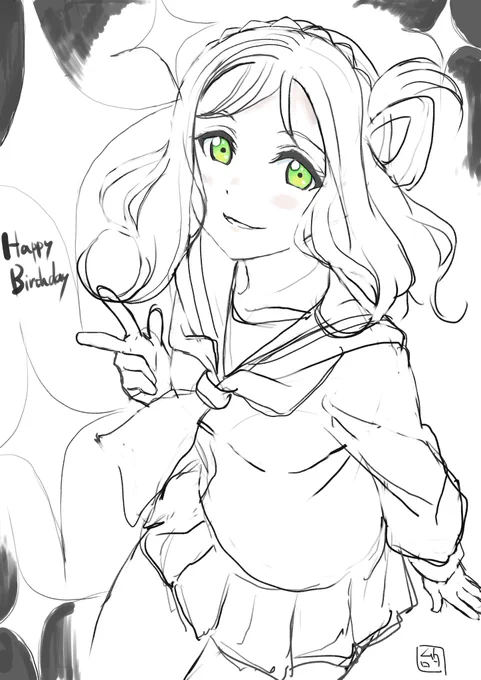 めっちゃラフだけど誕生日おめでとうございます! 