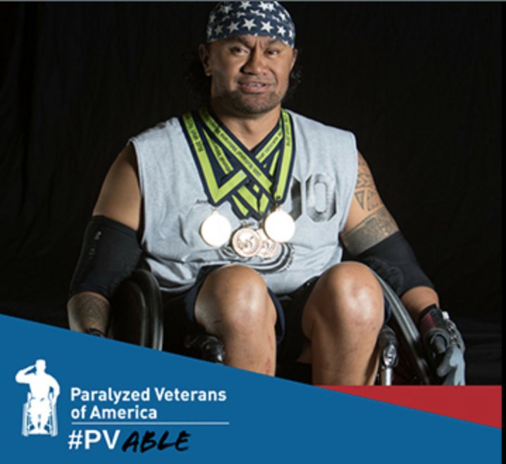 PVA1946's tweet photo. #TransformationTuesday @USArmy Sergeant First Class Sua Tuimalealiifano battled #depression & #anxiety. With the help of #family & @ussocom, he beat it & beame a rugby champion. #PVAble Read his story here: https://t.co/2pgPm2NqSt https://t.co/ZVeqgX4H9p