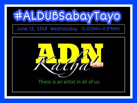 SONATAZ's tweet photo. Let's Go Team @KATHA_ADN Makata..

Here's Our OFFICIAL HASHTAG..

    ➡ #ALDUBSabayTayo

@ofctrendsetter @AlDubBigBoyz @ALDUBHashtagSQ @AIFam16 @ALDUBVISAYAS @TropALDUB @OFCALDubKoTo @aldubmaiden @ALDUBNation @AMInaticsOFC @KS_PROPSofAlDub @AlDubBigGirlz https://t.co/Fg9jWavTPI