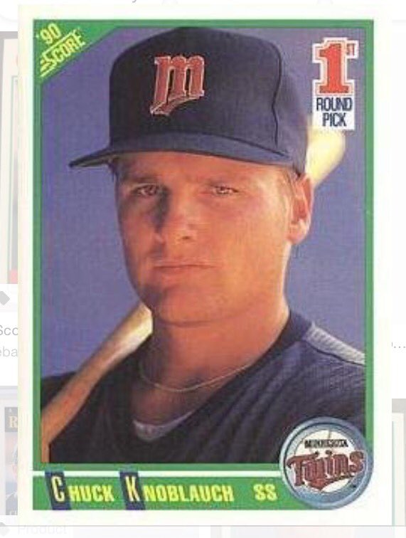 baseballcardDoc's tweet photo. One of the hardest last names to spell as a kid. That hasn't changed much. ⚾️⚾️⚾️ #chuckknoblauch #rookiecard #1990score #baseballcard #baseballcards #baseballcarddoc #baseballcardmovie #jackofalltrades #twins @Twins https://t.co/6klfXWN92w