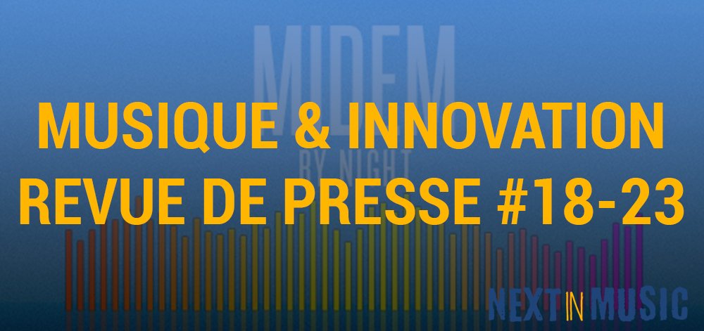 NextInMusic's tweet photo. Nouvelle édition de la revue de presse #innovation et #musique. Cette semaine : "Les majors adaptent leurs gammes 🎼 A la défense du CD 💿 Facebook & la musique 💰 Electro en plein boom 💣 Prix musical & data 🏆" >> https://t.co/iQpXIowxun #musictech #startups #midem2018 https://t.co/rDWhC6MkzZ