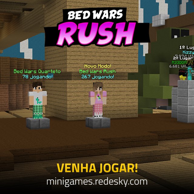 Minecraft Rush - Jogue Minecraft Rush Jogo Online