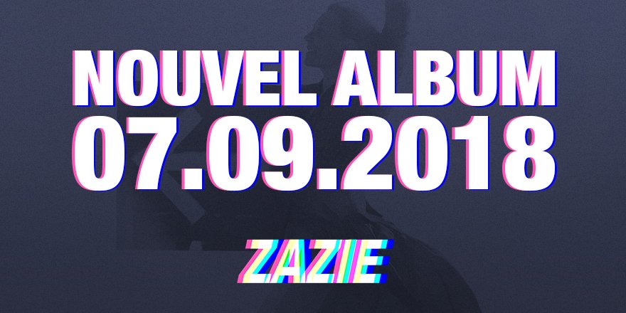 Le nouvel album de #Zazie sortira le 7 septembre 2018 ! Notez bien cette date dans vos agendas 💙
#Speed 🎧 lnk.to/Zazie-Speed
- Team Zazie