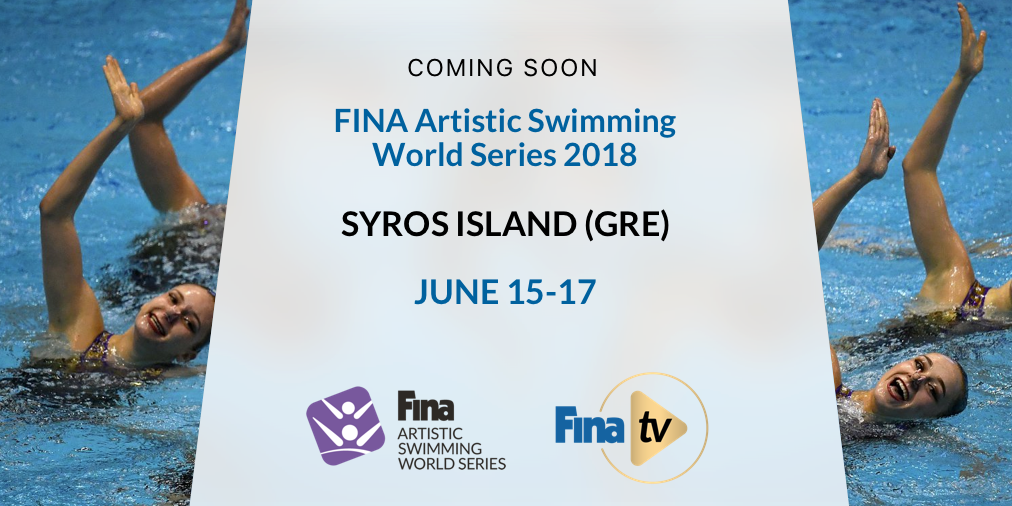 WorldAquatics's tweet photo. The enchanting Syros Island (GRE) will be theatre of the 9th stop of FINA #ASWS18, just one week after the last meet in LA! Follow the action live this weekend, only on https://t.co/nzeAys3WZO! 🙌🏻🥇💦
📍Syros Island 🇬🇷
📅15-17 June
📺 https://t.co/Gk9PO4KBNv https://t.co/5C0Jd3YtJM
