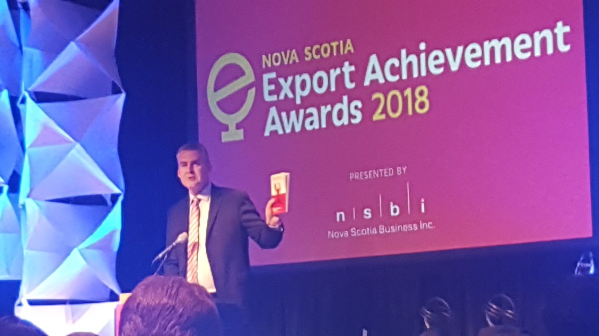 NicoleJ1222's tweet photo. Premier #StephenMcNeill @StephenMcNeil enouraged #NS Businesses at the #NSEAA to continue to work to diversify not only export products but also diversify your export markets #NSEAA #thinkexport #NovaScotiaBusiness #eXportant @NSBI @LaurelBroten https://t.co/gcMgfnmFye