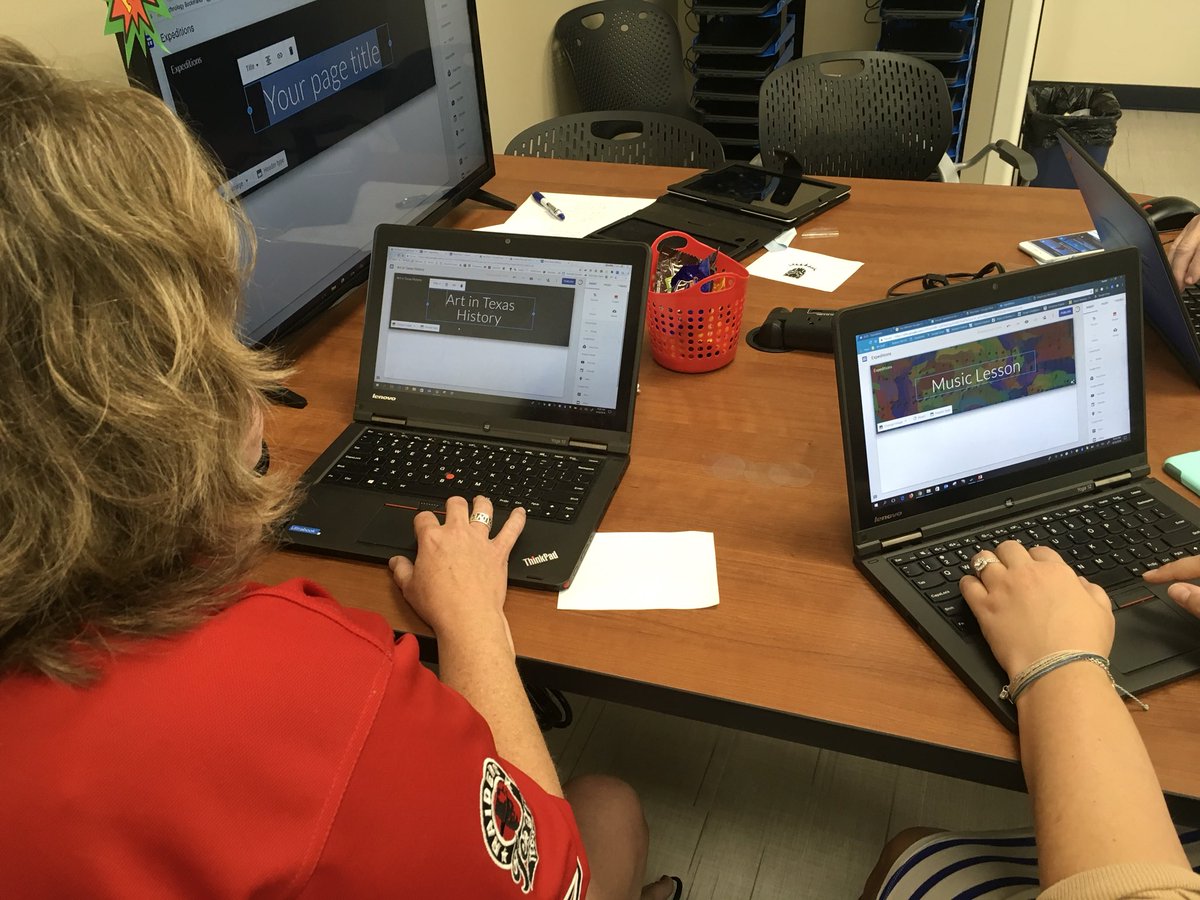 EdTechJennifer's tweet photo. Our @BHISD teachers show how any content area can work with Google Expeditions!  #GLPJ https://t.co/XUspMDS26X