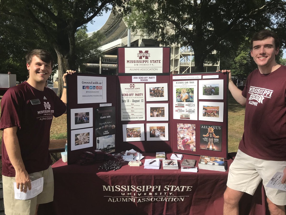 Great start to <a href="/MSStateAdmit/">Mississippi State Admissions</a> summer orientation with our <a href="/MSU_Delegates/">Alumni Delegates</a>. #BulldogBound