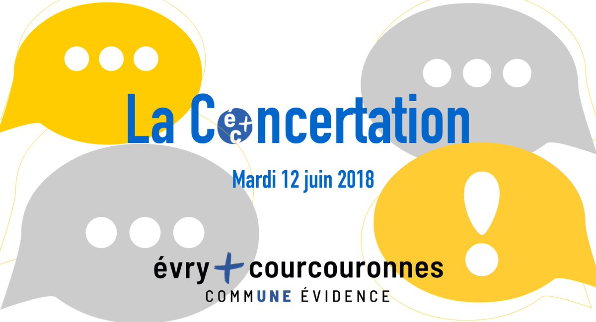 VilledEvryCourc's tweet photo. Évry+Courcouronnes - Votre avis nous intéresse ! Vous aussi contribuez à la création de la commune nouvelle en participant à la réunion de concertation, ce soir à 20h Salle Victor Schoelcher à #Évry ! #Courcouronnes #EvryCourcouronnes #CommUneEvidence
@fchouat @beaudetstephane https://t.co/KJLxQbHwaq
