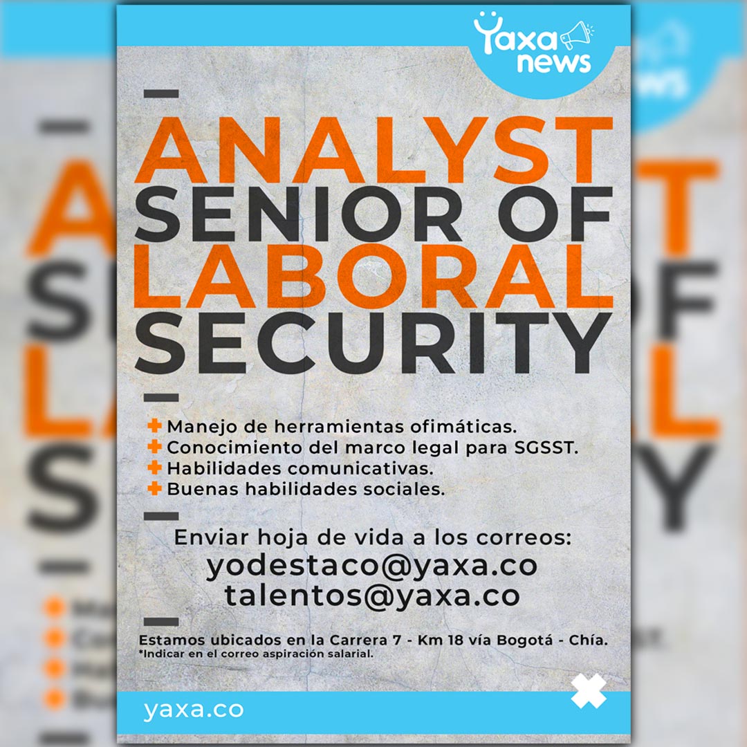Yaxaco's tweet photo. #TrabajoSiHay Si tienes habilidades comunicativas y buenas herramientas sociales, esta vacante es para ti. Sé parte de la familia #Yaxa y envíanos tu hoja de vida a los correos: yodestaco@yaxa.co y talentos@yaxa.co #FelizMartes #PiensaEnYaxa #YaxaWorld 👩💻👨💻🗣️👌 https://t.co/TfXOIlDZ5W