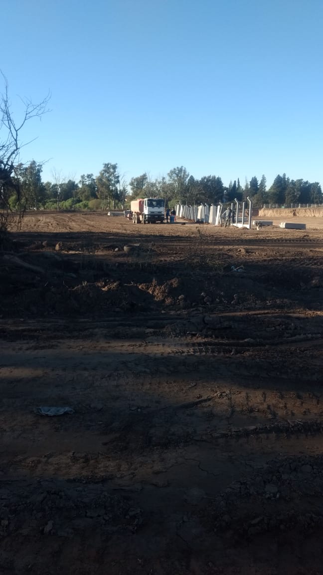 Avanzan las obras en nuestro predio.