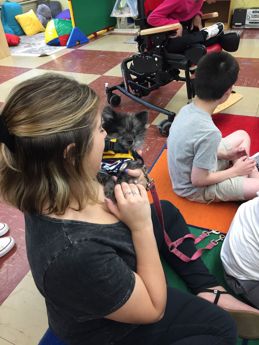SayenMD_'s tweet photo. Thanks so much to Adorn Beauty Center &amp; Spa in Bordentown for bringing in a few trained service dogs to share with us today! We had such a great time and wish the puppies could spend everyday with us! 🐶 @SayenLions @WeAreHTSD https://t.co/kEmpBKdImP