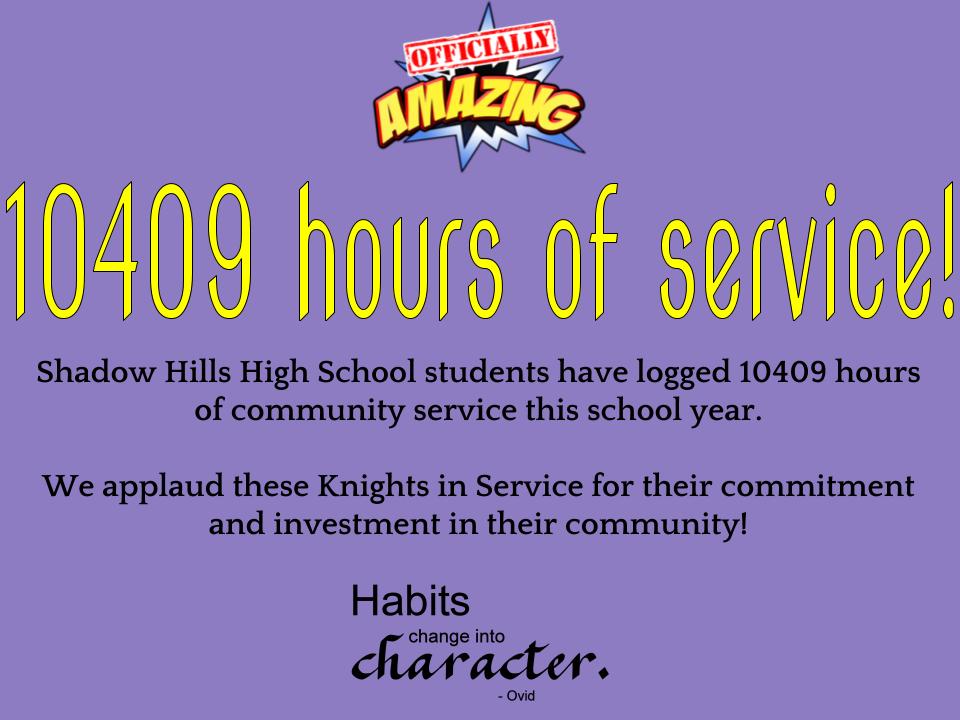 Knights continue to serve our community!   #knightsdoitright <a href="/SHHSASB/">Shadow Hills High</a> <a href="/SHHSRenaissance/">SHHS Renaissance</a> @shhs_principal