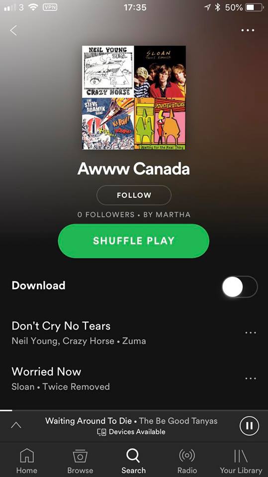 We're heading to CANADA tomorrow for <a href="/ottawaexplosion/">OTTAWA EXPLOSION</a> so we made an all-Canadian playlist for ya feat. <a href="/Adamyk/">Steve Adamyk</a> <a href="/tessroby/">Tess Roby</a> <a href="/propagandhi/">PROPAGANDHI</a> <a href="/whitelungband/">White Lung</a> and loads more gold: open.spotify.com/user/marthapun…