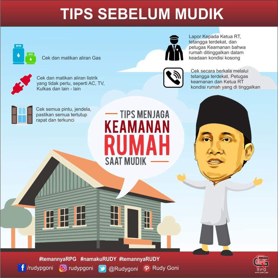 kawanNaRUDY's tweet photo. Jangan Lupa Ngecek Keamanan Rumah saat Mudik Kawan

SALAM 
#temannyaRPG
#kawanNaRPG
#temannyaRUDY https://t.co/NAeRqGDTpX