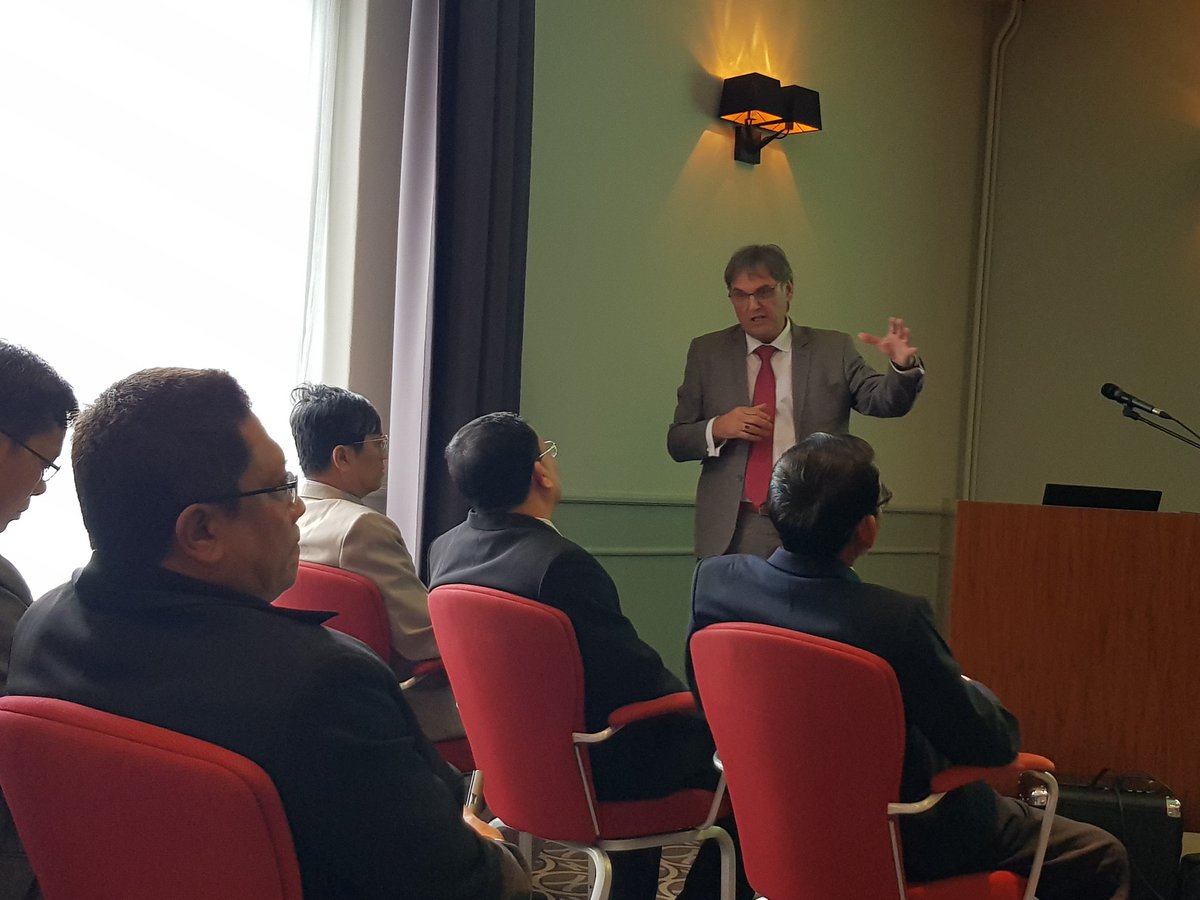 Agriterra's tweet image. @KeesBloklandPhD gives presentation about #cooperatives, #structuraltransformation to  #Myanmar #agriculture delegation.