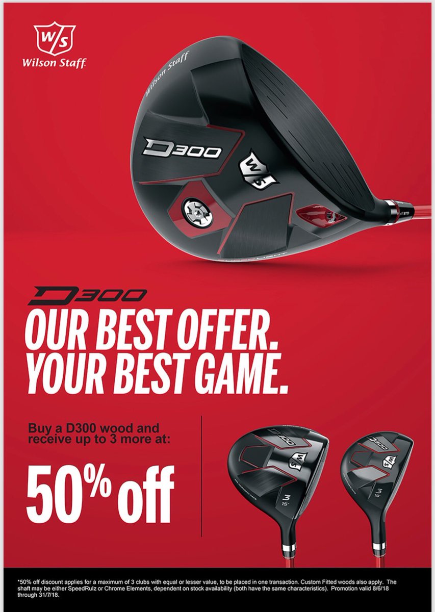 parsonsdrew1's tweet photo. Great new @WilsonGolf promotion available from participating retailers. #d300 #rightlight #fasterlonger https://t.co/1mSI03XuAs