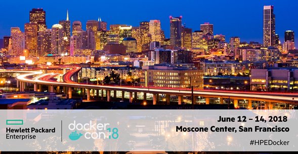 HPE_Developer's tweet photo. #DockerCon has started! Make sure to visit #HPE booth S9 to see how we can help you get started with Containers using #HPESynergy and #HPESimpliVity. https://t.co/sVkLRYIJTx #HPEDocker https://t.co/ohUG7fWHuD