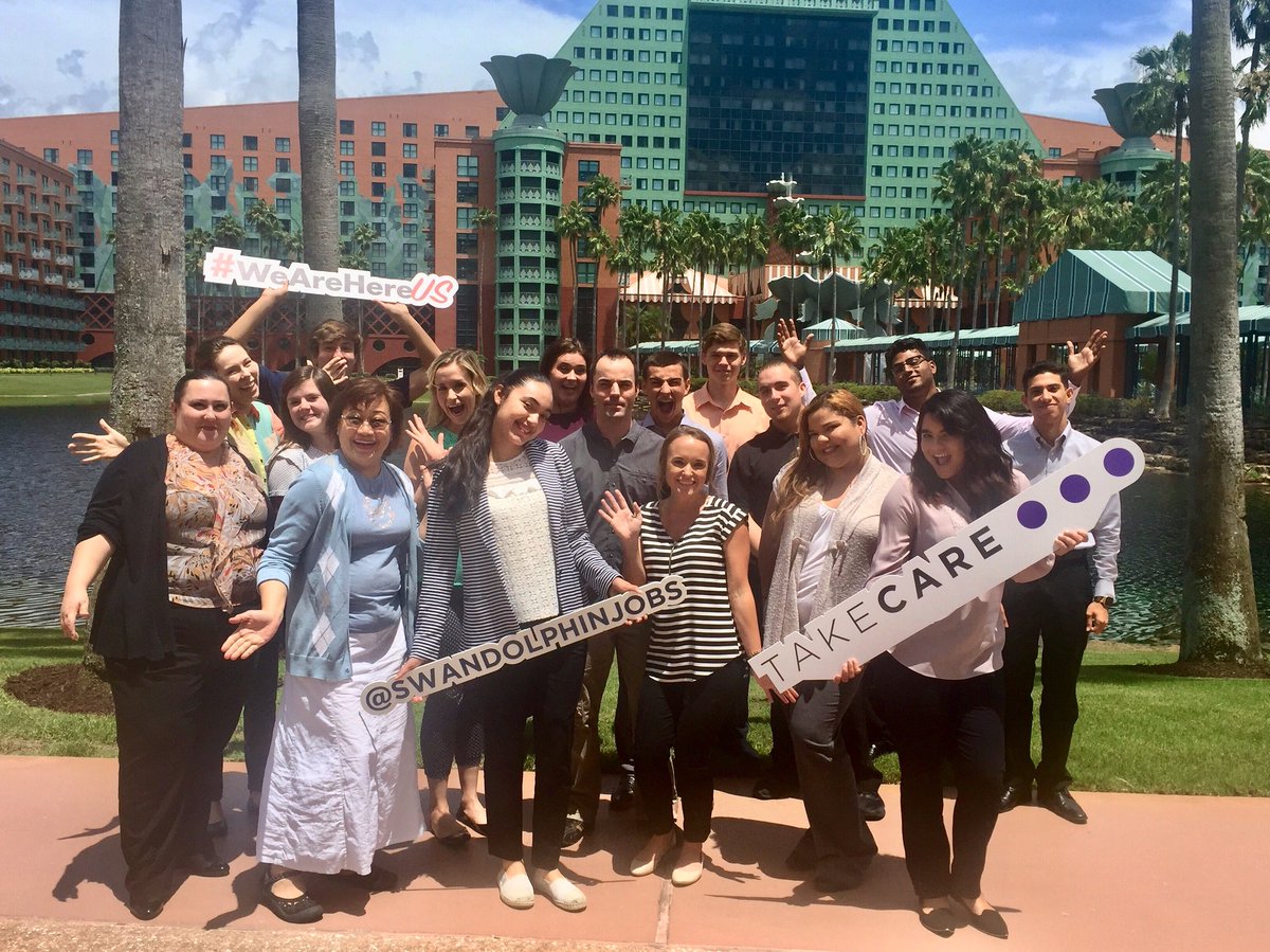 SwanDolphinJobs's tweet photo. Say hello to the latest additions to the @swandolphin team. Ready to kickstart or advance your career in hospitality? Click the link in bio to explore our open positions and apply today. •
#swandolphinjobs #wdw #marriottcareers #hiring #orlando #careergoals #smilewithmarriott https://t.co/Szc01SdP6f