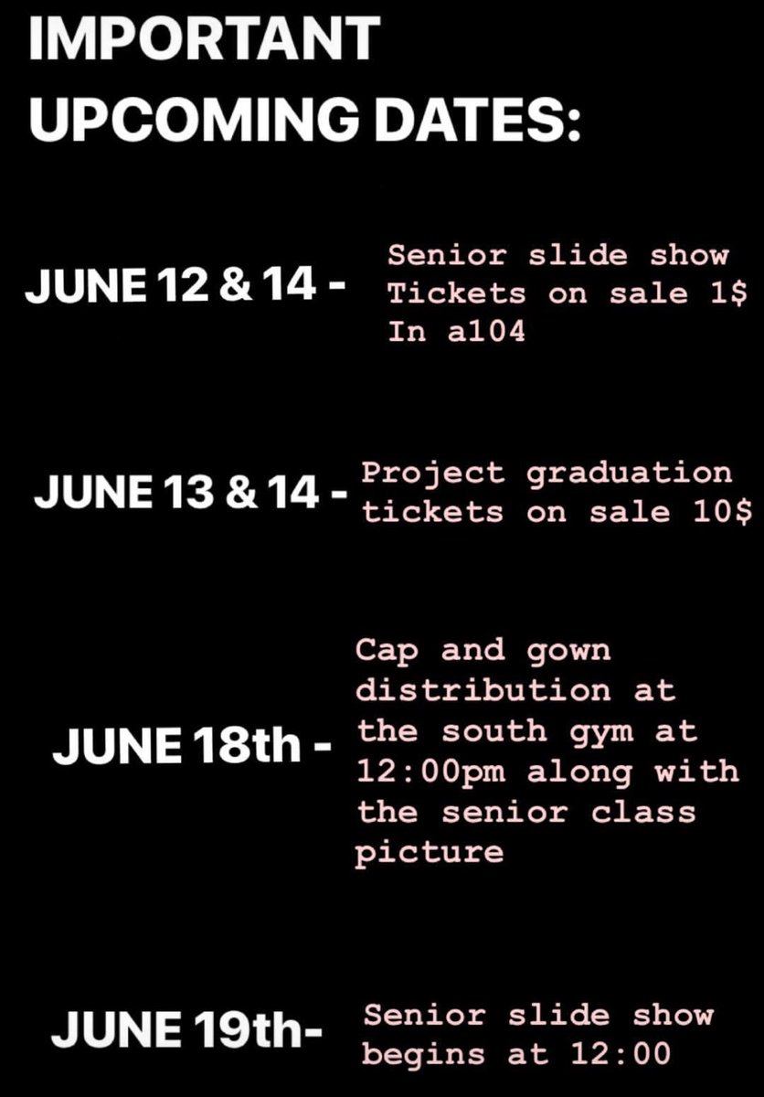 What is coming up...