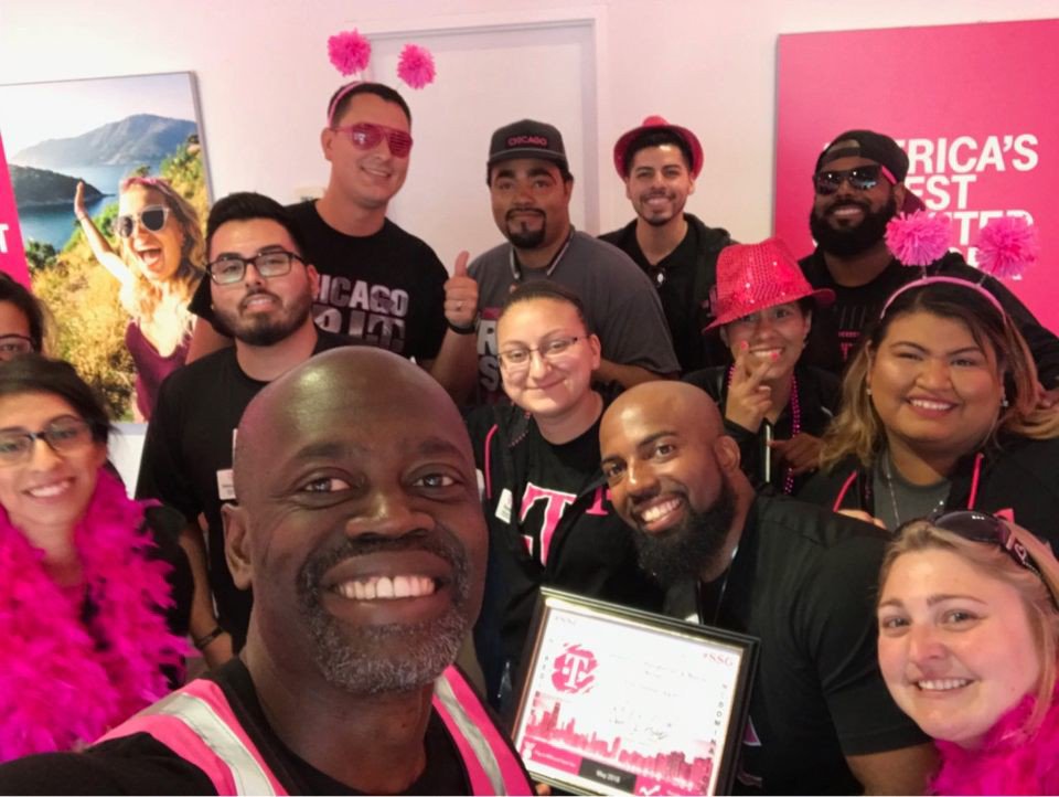 MrPendleton's tweet photo. The team worked hard and it paid off. Celebrating finishing the month of May as Magenta !!! @RickyVasquezCHI @WinstonAwadzi @Kenyadunn12 #SpartansGetItDone #RunSSG #NCDomination #NCredible #TVoiceRocks https://t.co/4ANesjN2zx