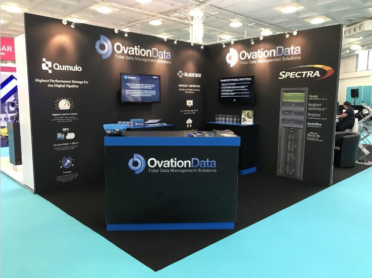 spectralogic's tweet image. Day 1 of the @mediaprodshow. Come see us in stand 417 with @OvationData #MPS2018 #weknowdata #contentstorage #spectrashows