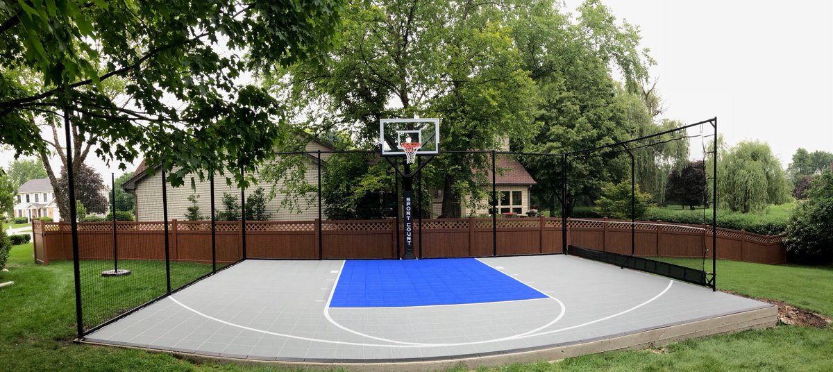SportCourtMid's tweet photo. Congrats to the Gogola Family on their beautiful new sport court! #sportcourt #sportcourtmidwest #basketballcourt #backyardcourt #backyarddesign #homedesign #basketball #sport https://t.co/1JXxvyZRUo