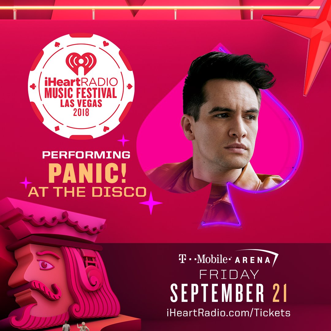 Panic! At The Disco (@panicatthedisco) on Twitter photo Vegas 👋Come hang at #iHeartFestival on 9/21! <a href="/CapitalOne/">Capital One</a> pre-sale starts today 👉 iHeartRadio.com/CapitalOne #CapitalOnePartner Vegas 👋Come hang at #iHeartFestival on 9/21! <a href="/CapitalOne/">Capital One</a> pre-sale starts today 👉 iHeartRadio.com/CapitalOne #CapitalOnePartner