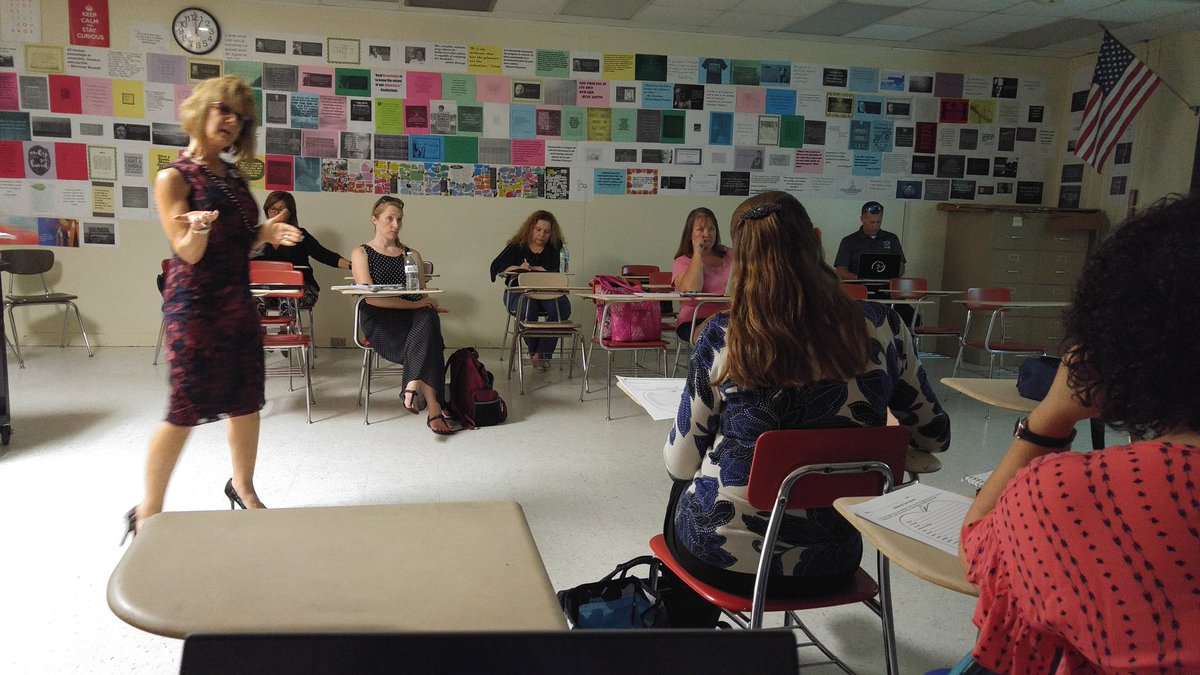 drnehrig's tweet image. From this morning&apos;s @volusiaschools @VCSFedPrograms Poverty Simulation at @PineRidgeHS to #VCSLearns at @GreatDay2BAHawk for Gifted Best Practices - a day full of learning! (note @cgarber99&apos;s supportive stance!) @LeslieLlfrazee @LeticiaLroman1 @mrroa @mandyellzey