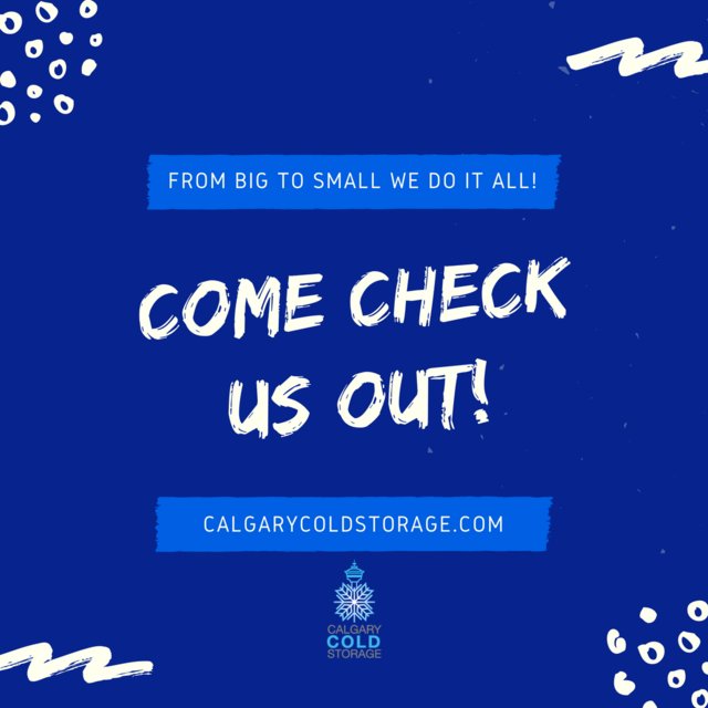 YYCColdStorage's tweet photo. We can help with your frozen/cold product storage. Check out how by clicking the link in the bio.
.
.
.
#birkbyfoods #calgarycoldstorage #YYCColdStorage #coldstorage #frozenstorage #rawfood #frozenfood #refrigeration #freezer #storage #coldstoragerental https://t.co/IaF8J3JOeY