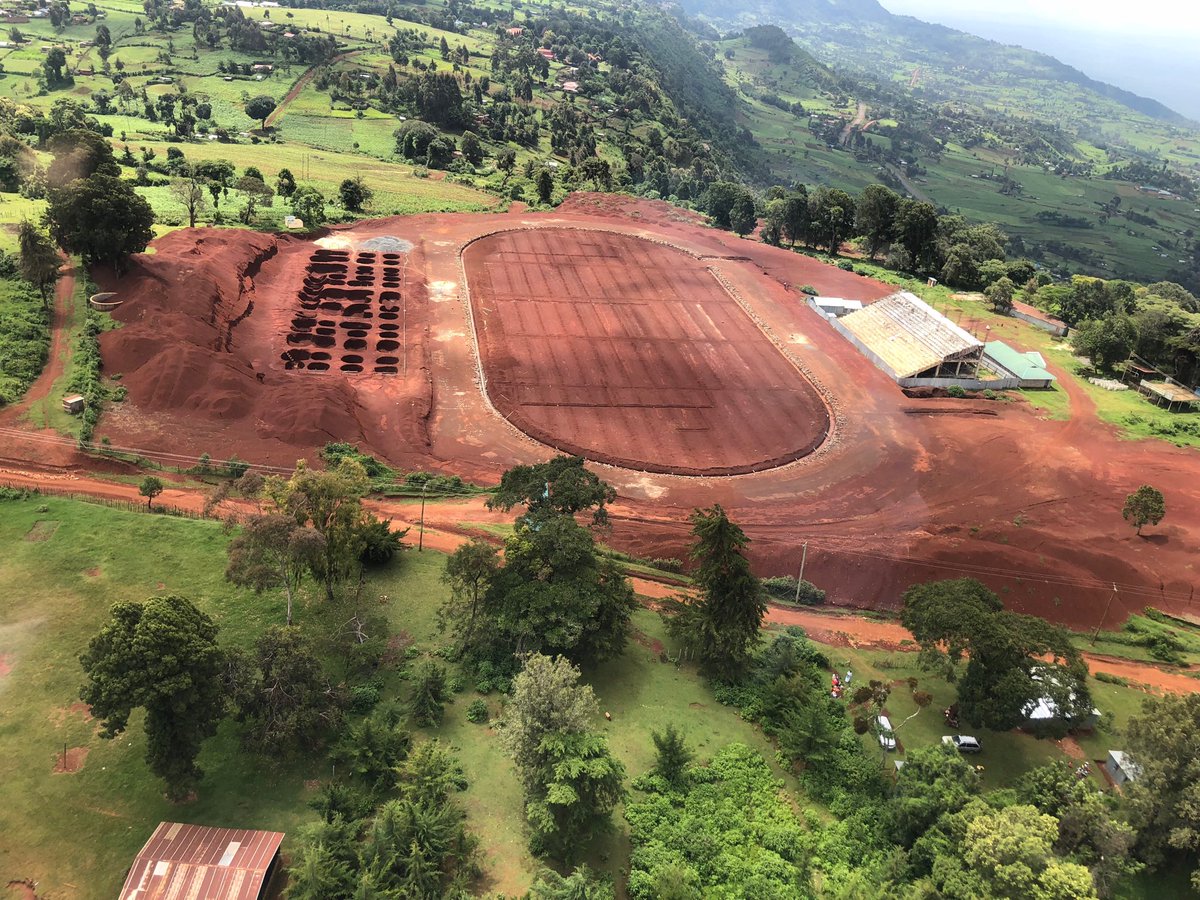 kipmurkomen's tweet photo. Kamariny Stadium in Elgeyo Marakwet County is taking shape thanks to the Government of Kenya https://t.co/fHNL6YZzAF