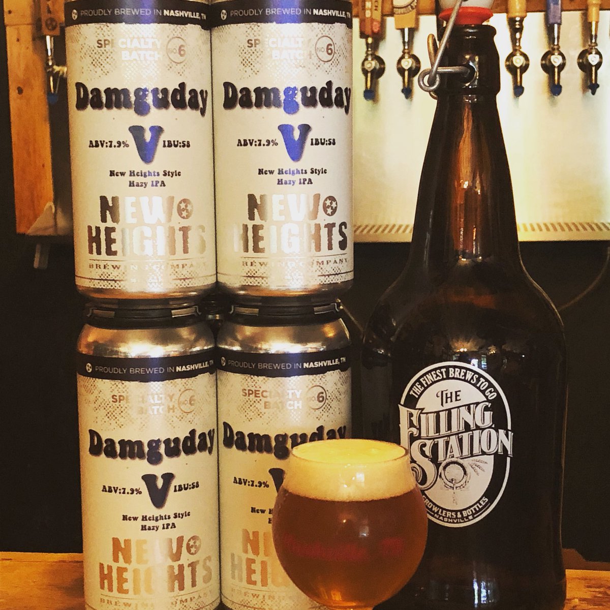 _FillingStation's tweet photo. #12south #tapoftheday is the newest version of @NewHeightsBrew Damguday. Grab a pint or growler of this excellent NEIPA today! #drinklocal #craftbeer https://t.co/G4pXVv7iyJ