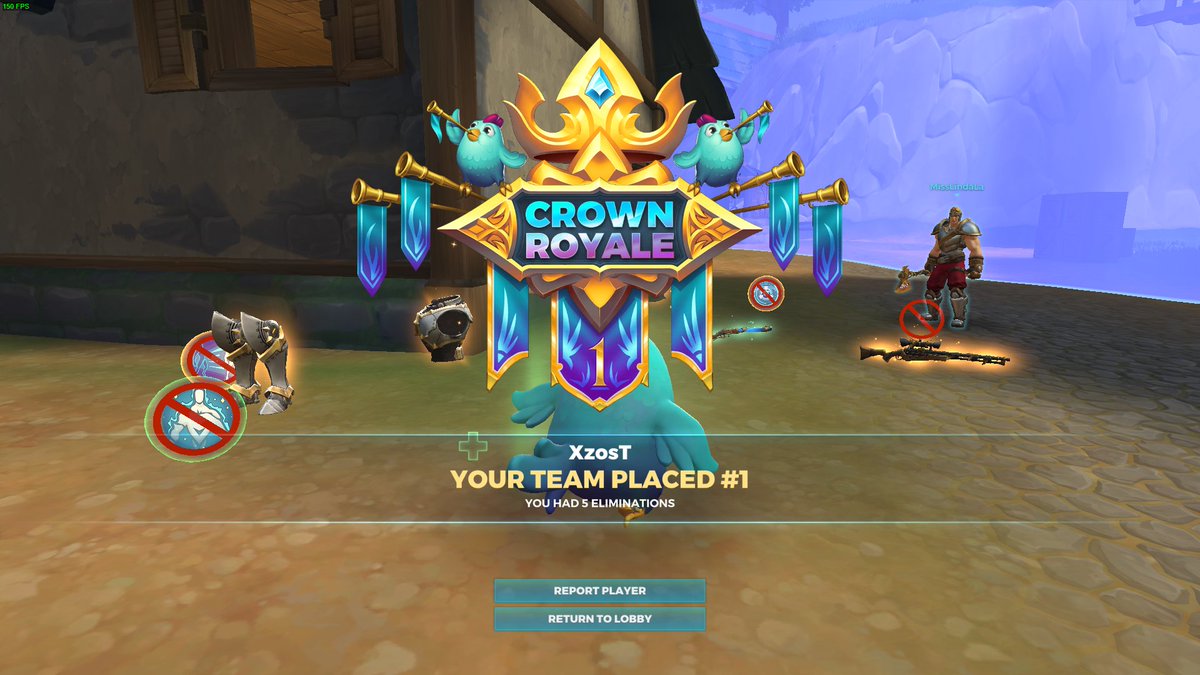 JR3IGNZ's tweet photo. Duo #CrownRoyale with the love @misslindala #LinDirK #RealmRoyale https://t.co/upUoPkgx78