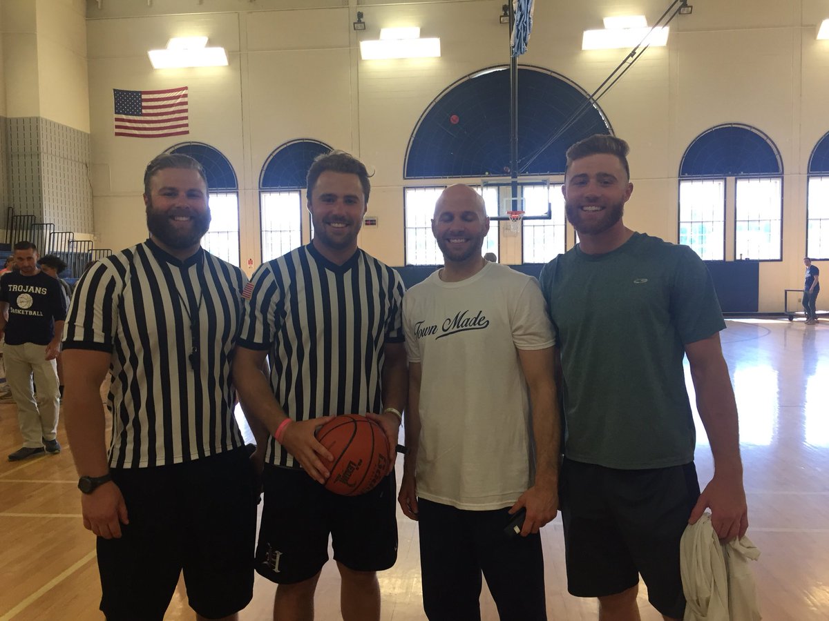 Ryan_Regensburg's tweet photo. Another year, another chance to see my brothers ref the annual student verse faculty b-ball game, another W! @KRegs33 #townmade https://t.co/ZaACQatG4X