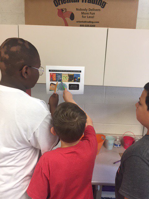 Ms_Strahan's tweet photo. Both 4th grade classes used clues and cooperation today to save summer vacation! Thanks @reneebiegas for such a fun lesson! #breakoutedu https://t.co/5phgih9ILZ