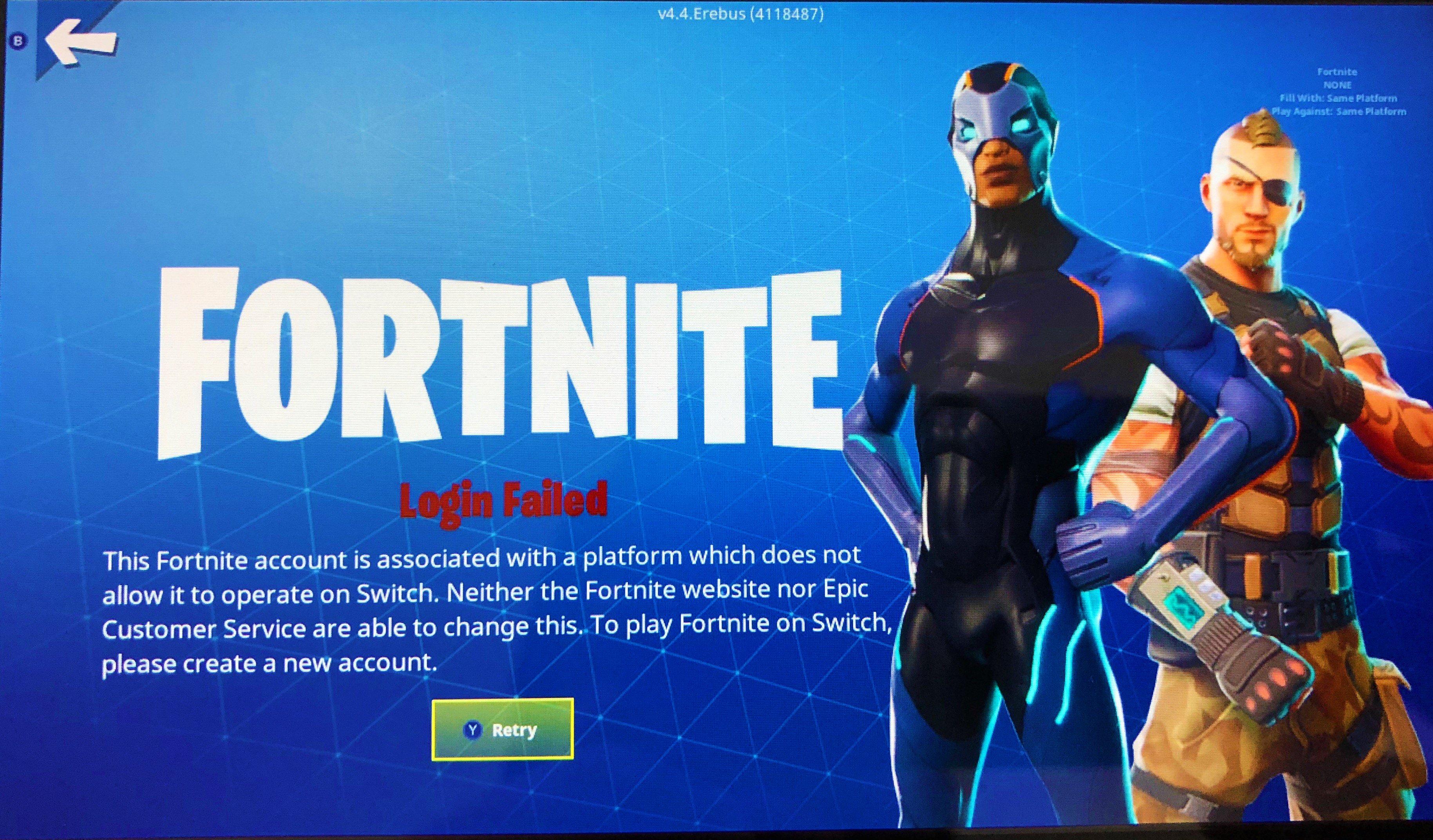 Muligt bidragyder underjordisk Greg Miller on Twitter: ".@PlayStation, fix this. Not allowing me to sign-in  to Fortnite Switch with my Epic account because it's linked to PS4 is tone  deaf and points more to fear