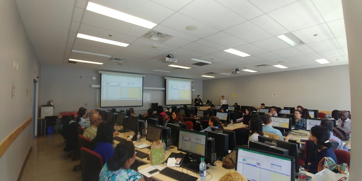 TedRogersBCH's tweet photo. We hosted an Excel workshop that was attended by 45 OPS staff members and led by 2 of our very own peer facilitators! https://t.co/QqqTf0QeNW