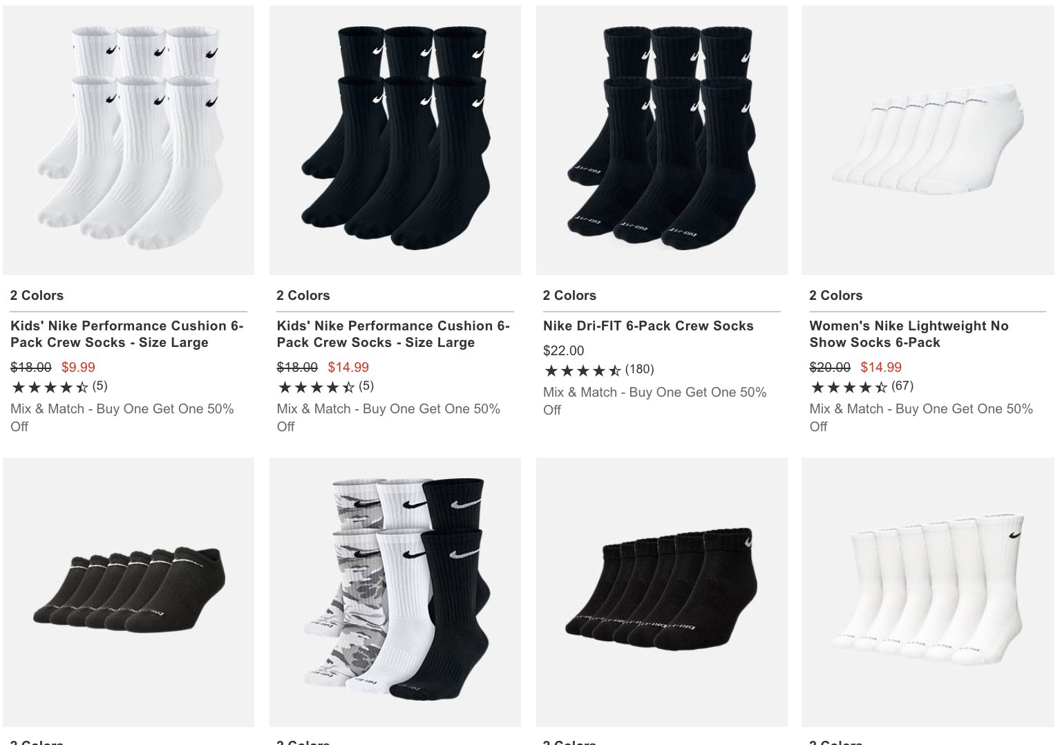 nike socks buy one get one