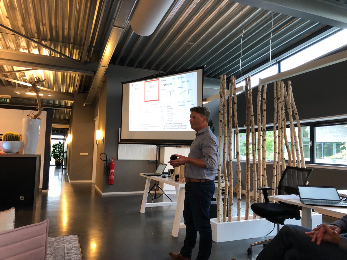 pimvdnoll's tweet photo. Next @JohnCornegge is sharing his experiences on the #mendix Meetup about using #omnext on a daily basis https://t.co/oxl1smyUSP