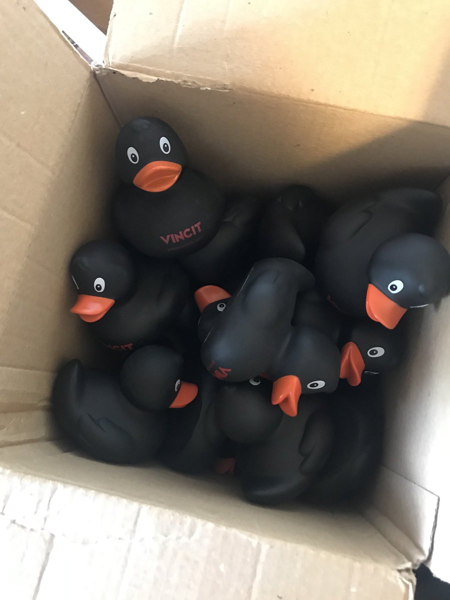 wesbos's tweet image. Well a box of rubber ducks just showed up after the @syntaxfm episode on debugging. My kids are going to lose their minds