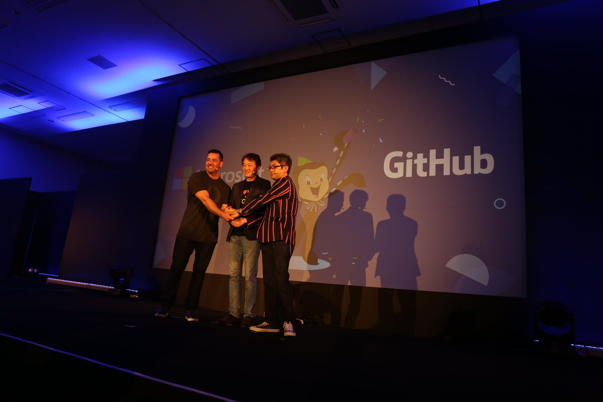 github's tweet photo. "The future will be more challenging than anything we can imagine, but more rewarding as well. We're here to deliver the capability—and the community—you’ll need to build it."- @jasoncwarner #GitHubSatelliteTokyo https://t.co/HPbTbo8MmF