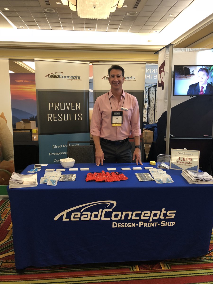 LeadConcepts's tweet photo. Steve and the rest of the crew at Lead Concepts are ready for you to stop by our booth at the #MedSupp2018 ! We are at booth 18! Stop by and say hi! #Medicare #LeadConcepts #Insurance https://t.co/kBzmGyyHqy