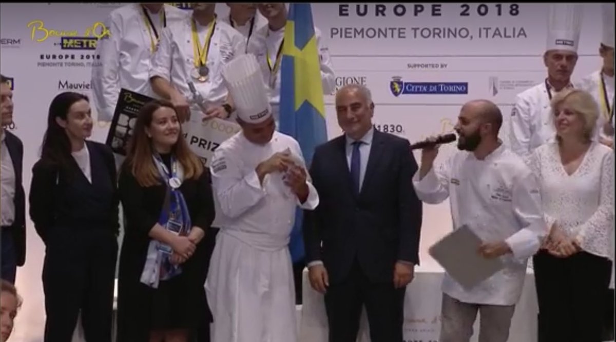 OnlyLyon's tweet photo. The mayor of Lyon, Georges Képénékian, and his delegation are in #Torino to support the 20 teams competing in the European Final of the @Bocusedor ! 

The 10awarded countries are invited to #Lyon  for the World Final, which will take place in January 2019! 

Rendez-vous à Lyon! https://t.co/dvX48d5pwF
