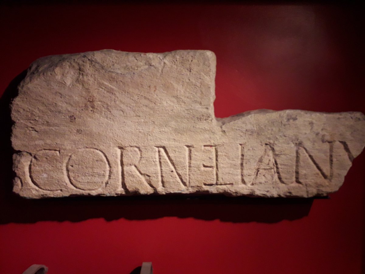 Funky ligatures in these engravings seen at the Roman Baths today. Looks like ER and EL, but not sure if they're just Latin letters for R and L or something else. Anyone know more about this? #typography