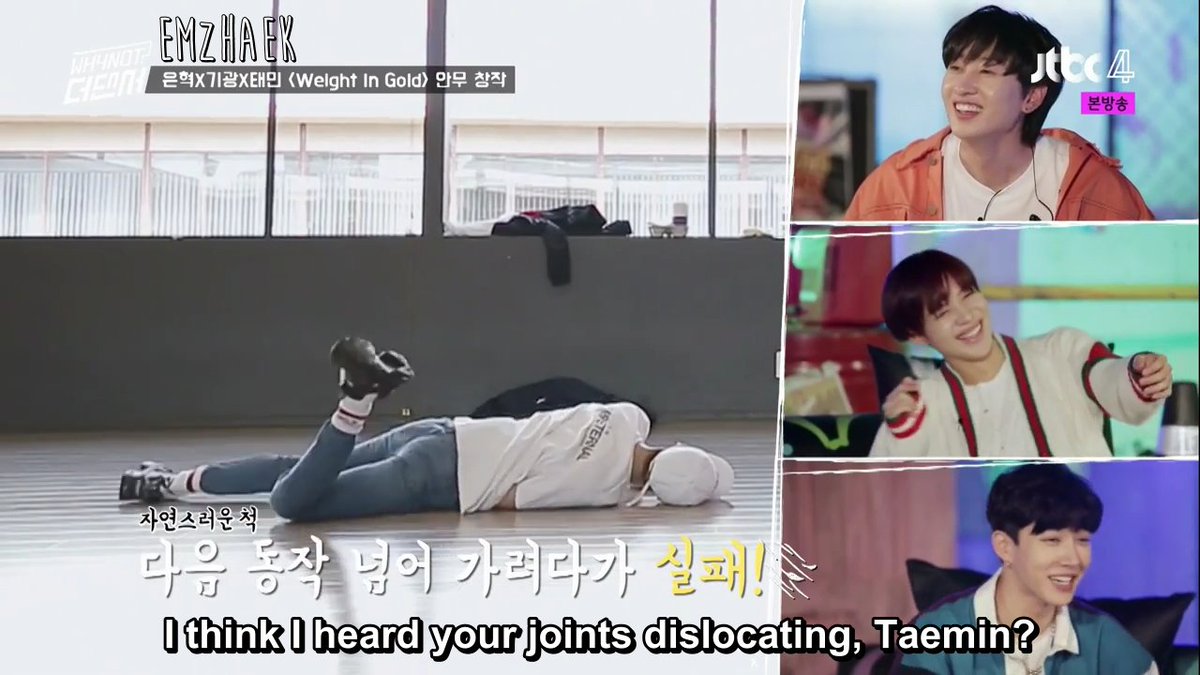 emzhaek's tweet photo. [ENG SUBS] 180609 Why Not The Dancer Ep SIX - Super Junior's Eunhyuk, Highlight's Gikwang, SHINee's Taemin &amp; NCT's Jisung

Openload: https://t.co/oAv3dhAJuM
Rapidvideo: https://t.co/KiUJknG1P8
MEGA: https://t.co/LMoPqaPdJN https://t.co/8HAxf6Tz51