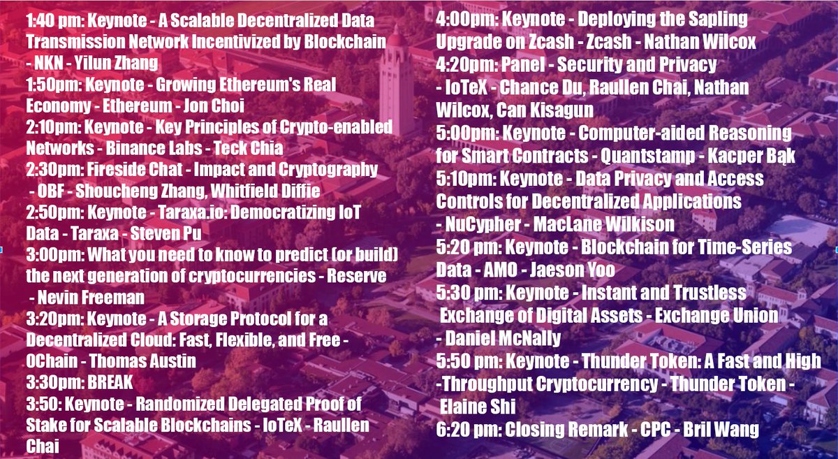 cardinalpitch's tweet photo. Todays schedule after lunch at #CryptoDevCon https://t.co/abkRWmEQGS