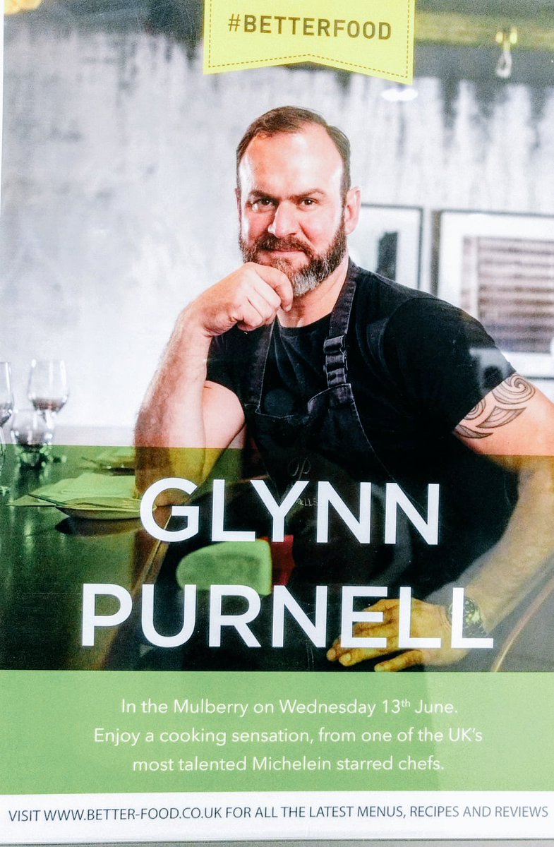 Meet Glynn Purnell #Wednesday #MulberryEY #11:30-14:00 #