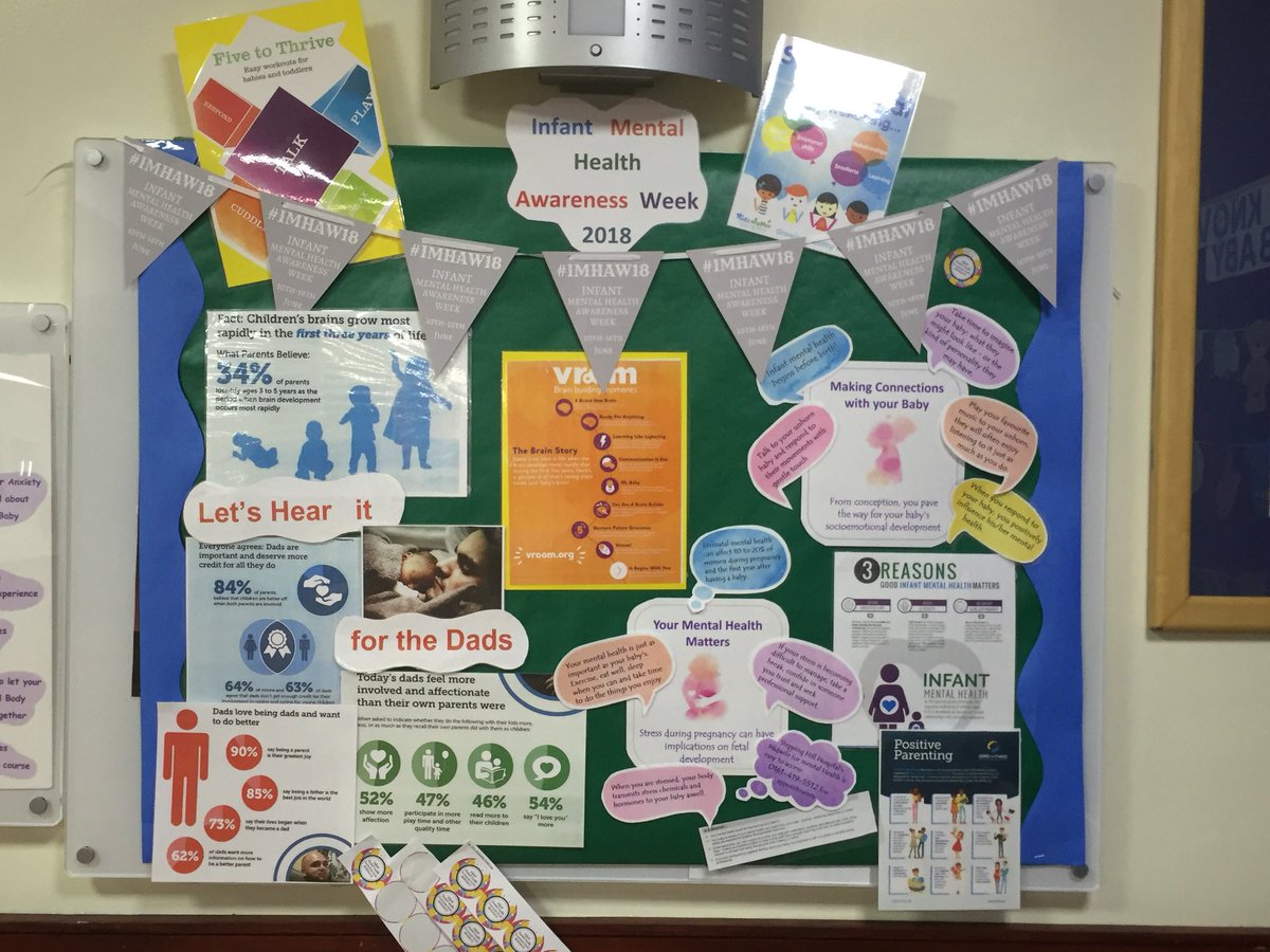 @The_SK_Family @StockportNHS  @AIMH_UK #IMHAW18 One of our Infant Mental Health Awareness displays at Stepping Hill Hospitals Antenatal Clinic. Fantastic resources shared by Health visiting @karinamdyer #proud2care @louiseburns33 @dad_matters @jacotton01